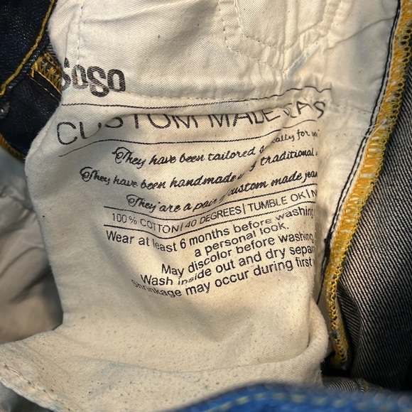 Soso Dark Wash Selvedge Skinny Jeans Size 29 - Picture 8 of 10